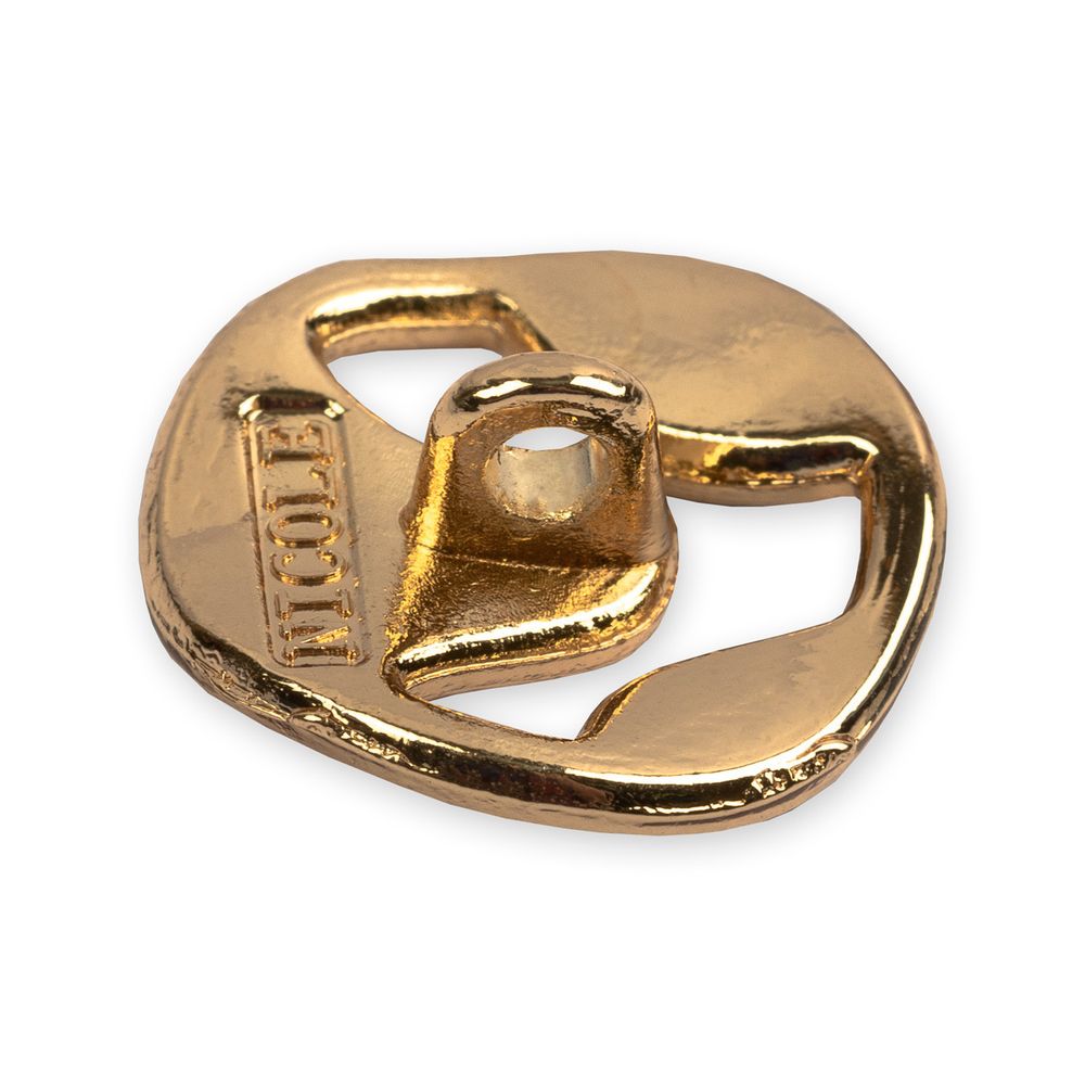 Пуговицы на ножке металл 14 мм, 6 шт, 30 золото, Blitz MB 0259