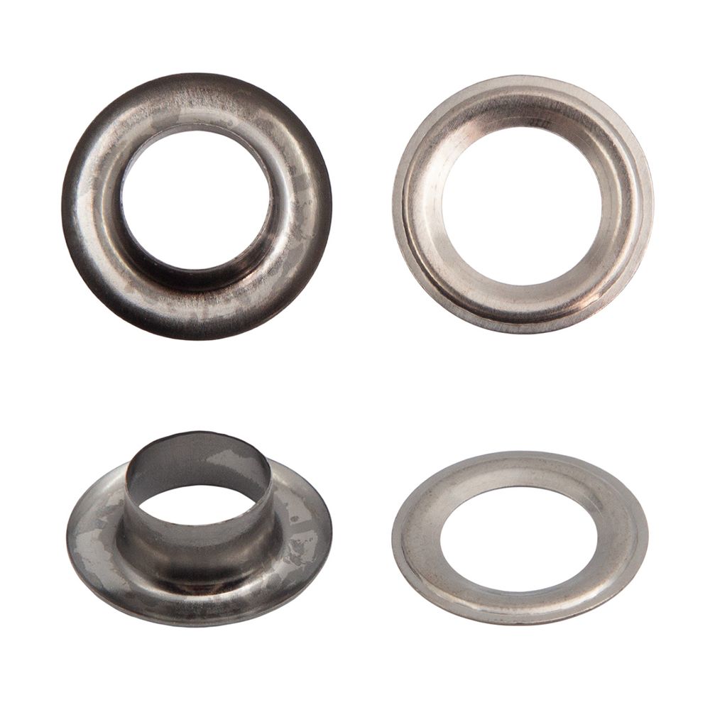 Люверсы металл ⌀_7.3 мм (внутр.), h5.41 мм (внутр.), №5, металл, уп.≈1000 шт, New Star, чер.никель