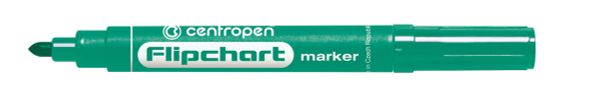 Маркер FLIPCHART 8550/1 2.5 мм, 10 шт, 8550/1 зеленый, Centropen 8550/1