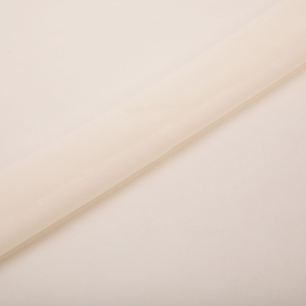 Ткань блузочная Poly Chiffon 84 г/м², 150х147 см, 01 св.кремовый, Gamma PC-02