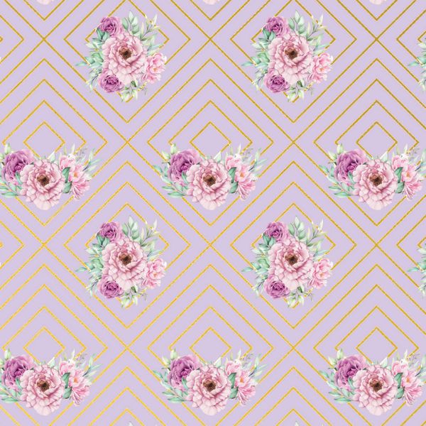 Односторонняя упаковочная бумага Stilerra 100х70 см, 25 шт, 02 пионы