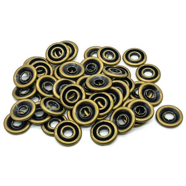 Кнопка клямерная ⌀21.0 мм, латунь, (ЧАСТЬ B), 50 шт, BIG