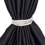 Подхваты шторные Каскад (L73см/ ширина 2см) (молочный), К-16