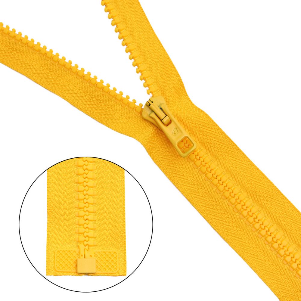 Молния трактор Arta Т6 (6 мм) 1 зам., разъем., 50 см, цв. 162 мимоза, уп.5 шт