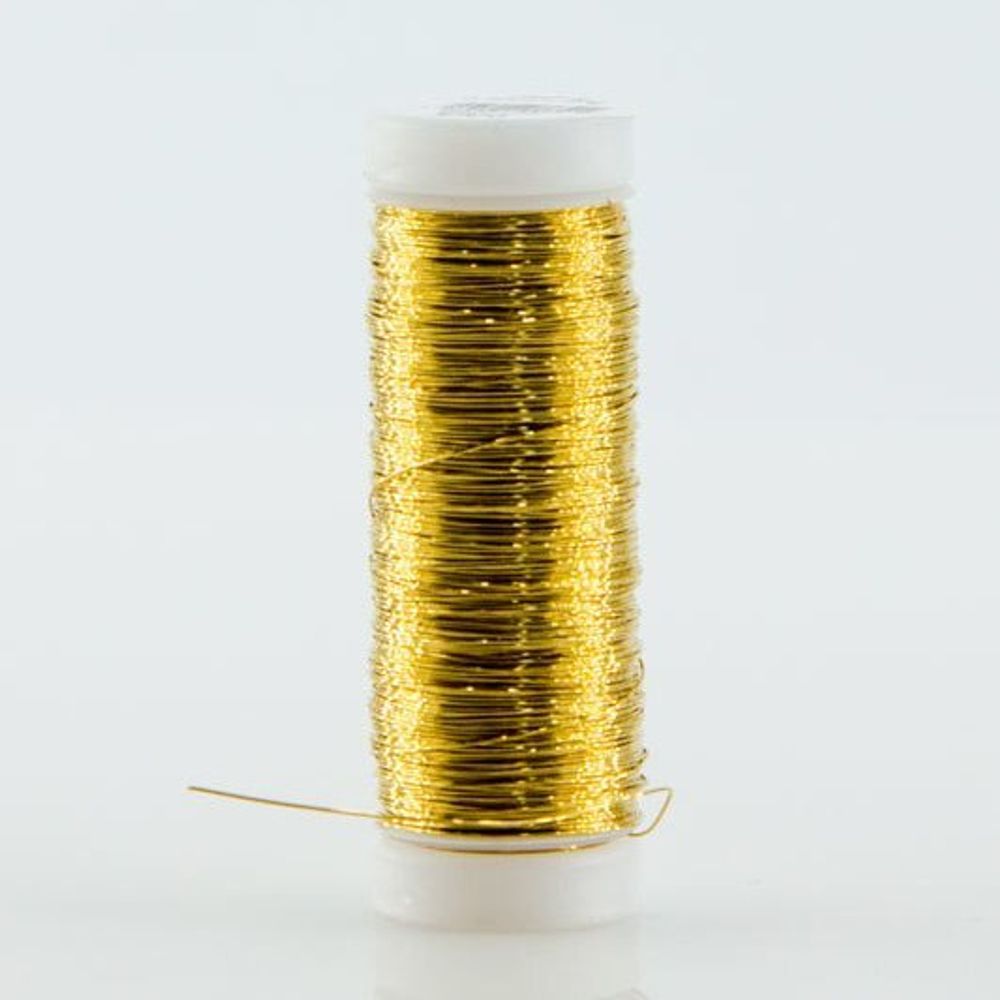 Латунная ювелирная проволока на катушке 0.3 мм, 80 м, золото, Efco