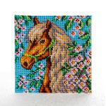 Набор для вышивания бисером Кроше (Радуга бисера) Т24_5204, Аврора 14х14 см