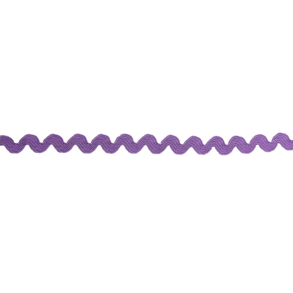 Тесьма отделочная зигзаг 9 мм, / 20 метров, сиреневый, Blitz