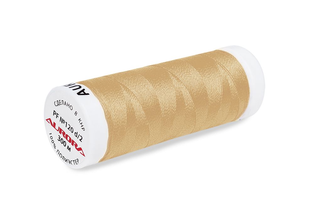 Нитки для креативных работ Aurora №120, 300 м, цв. PF741, 5 катушек