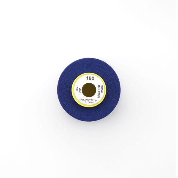 Нитка особо тонкая Gutermann Mara №150 (150/2), 5000 м, 713961, цв. 232 кобальт, 1 катушка