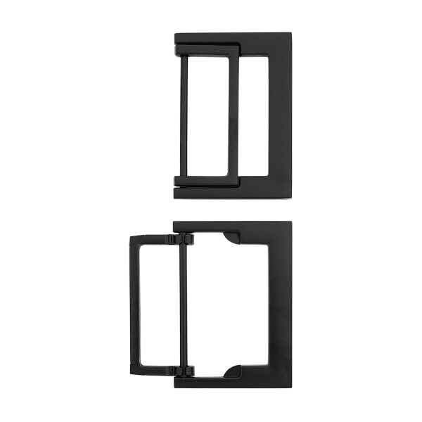 Пряжка прямоугольная 30 мм, металл (M.Black черный матовый), МТ_1871, 6 шт