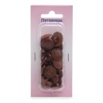 Пуговицы на ножке 15мм 24 шт, 18-1130 коричневый