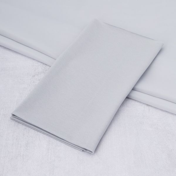 Трикотажная ткань 48х50 см, 100% х/б, X0036 серебристый, 28635