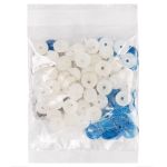 Глаза пластиковые с блестящей вставкой ⌀13 мм, 50 шт, синий, HobbyBe PGSB-13F