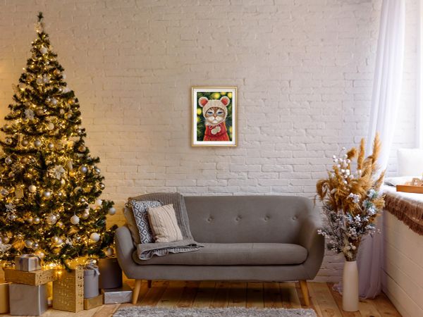 Набор для вышивания нитками Panna, Новогоднее настроение 16х21 см