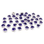 Хрустальные стразы в цапах/серебро, 6мм, 40 шт/упак, Astra&Craft (25 синий), 4AR169/176