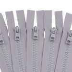 Молния трактор Arta Т6 (6 мм) 1 зам., разъем., 50 см, цв. 079 св.серый, уп.5 шт