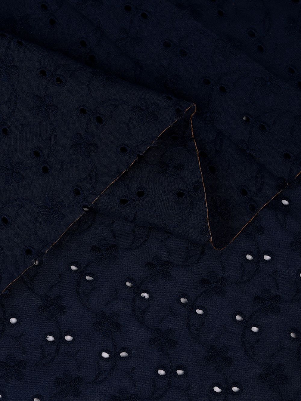 Ткань шитьё (прошва) 100 г/м², 150 см / 2 метра, TBY.Emb.8067.16, 16 т.синий