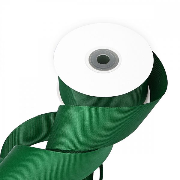 Лента репсовая (в рубчик) 38.0 мм / 22.8±1 метра, 587 т.зеленый, Magic4Hobby