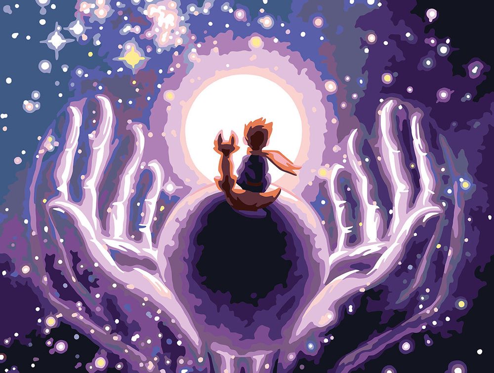 Картина по номерам Фрея PNB/PMDD-242, Маленькая вселенная, (со светодиодами) 40х30 см