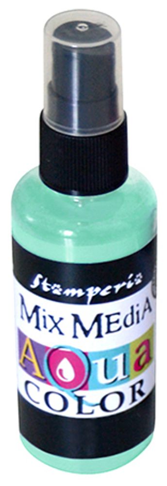 Краска спрей Stamperia Aquacolor Spray для техники Mix Media, 60 мл, аквамариновый /TOS/