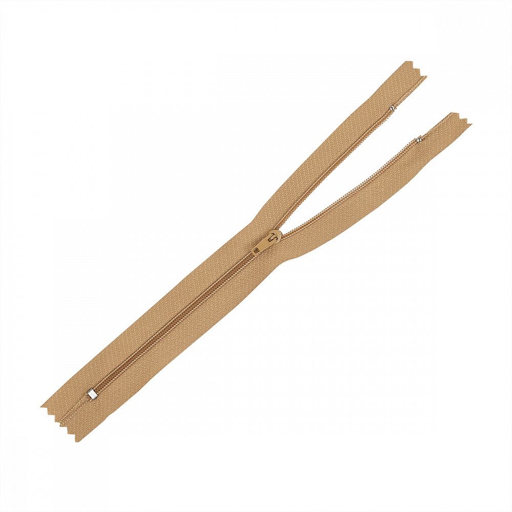 Молния спираль (витая) юбочная Т3 (3 мм) 1 зам., н/раз., 18 см, цв.F279 (269) бежевый уп.50 шт, Mzip