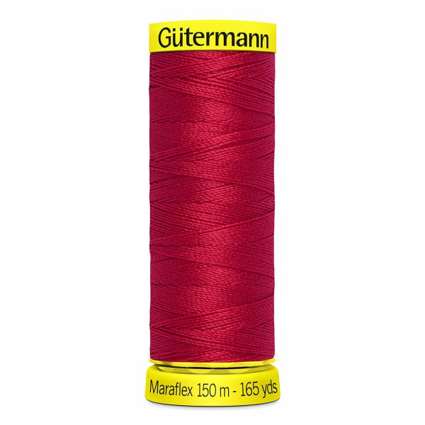 Нитки для трикотажа Gutermann Maraflex, 150м, 156 красный, 5 катушек
