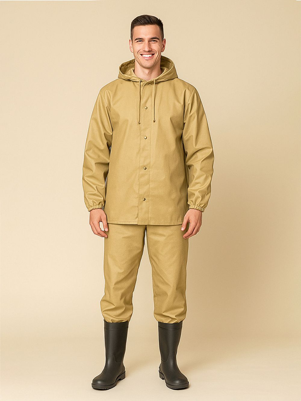 Оксфорд 200D PU1000 78 г/м², 150 см / 10 метров, ОКС.TBY200D.S125.10, S125 св.бежевый