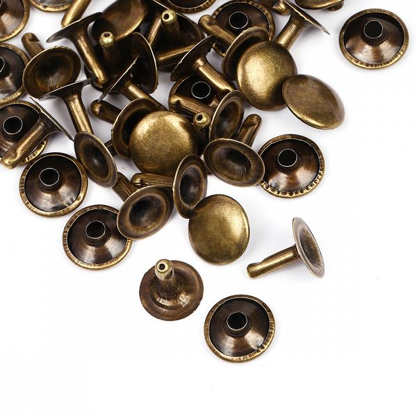 Хольнитены односторонние сталь 12х12 мм, №123, TBY.5112 цв. антик уп. 1000 шт, TBY