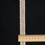Кружево вязаное (тесьма) 16.5 мм / 13.72 метра, неотбеленный, 3AR3388
