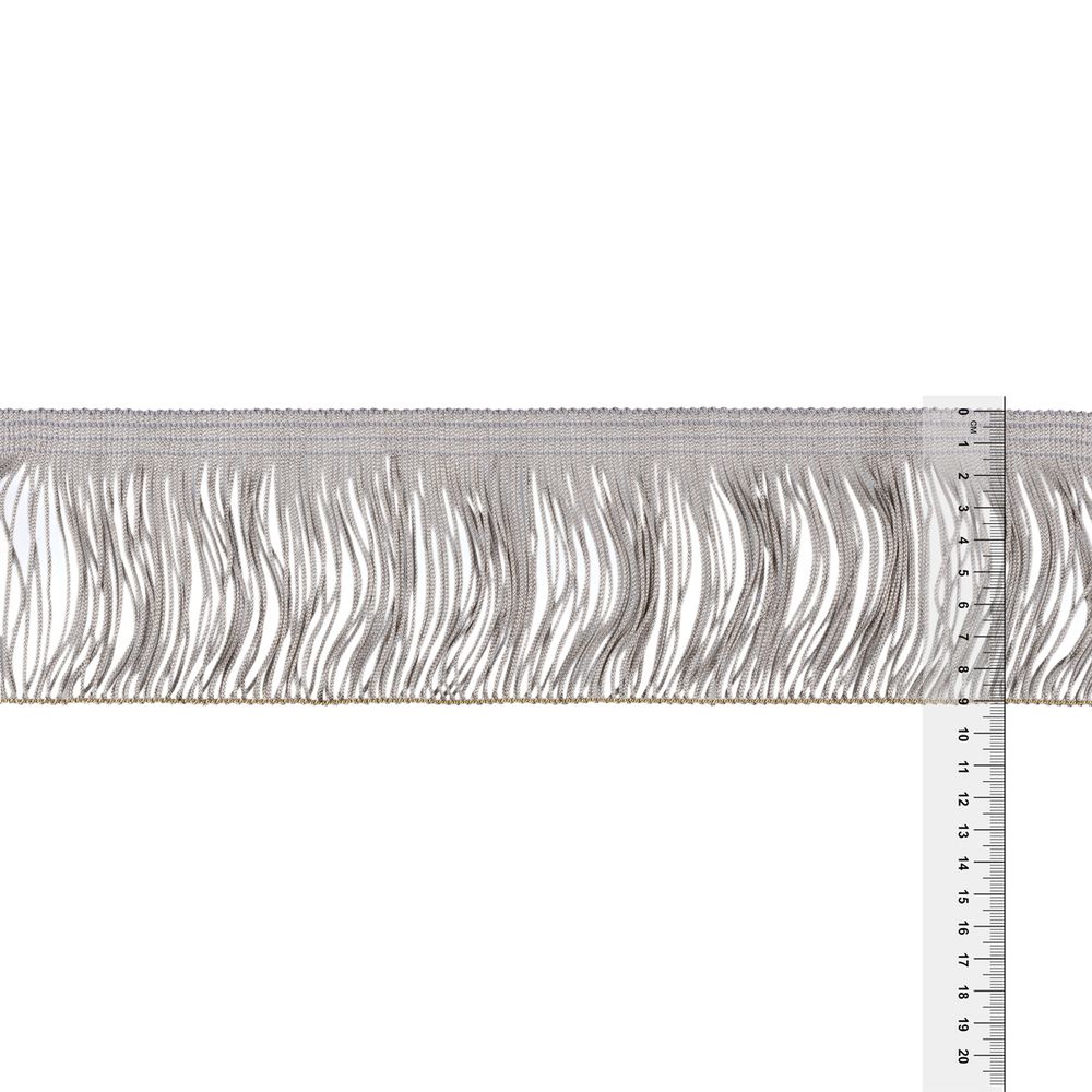 Бахрома отделочная 90.0 мм / 25 метров, 235 серый, Gamma 117