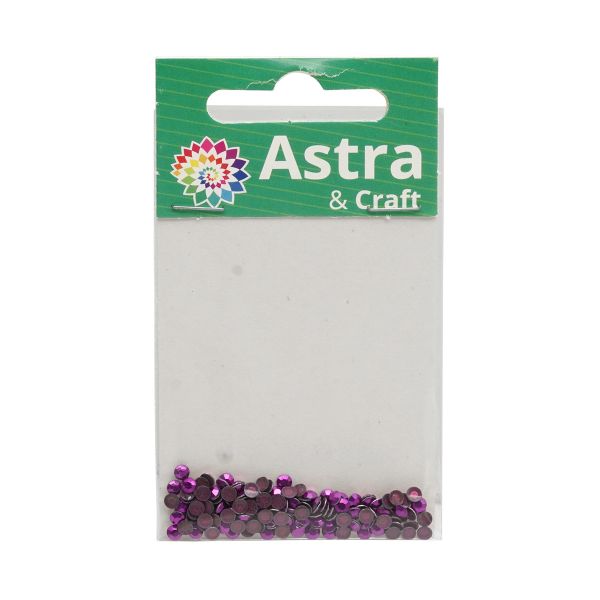 Стразы термоклеевые, 3 мм, ss12, 150 шт/упак (105 сиреневый)