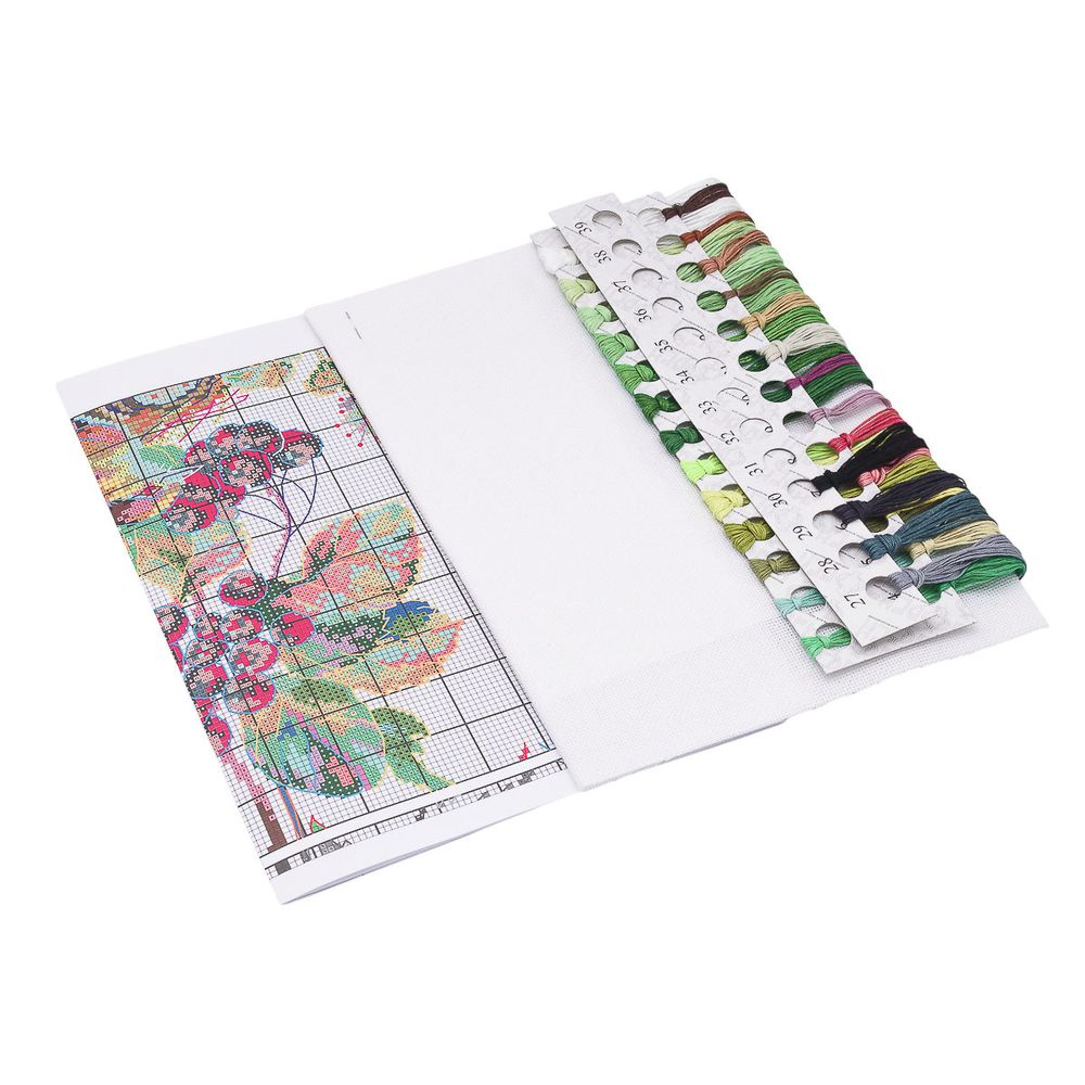 Набор для вышивания нитками Овен, Гнездышко (по иллюстрации Ольги Ионайтис) 18х44см