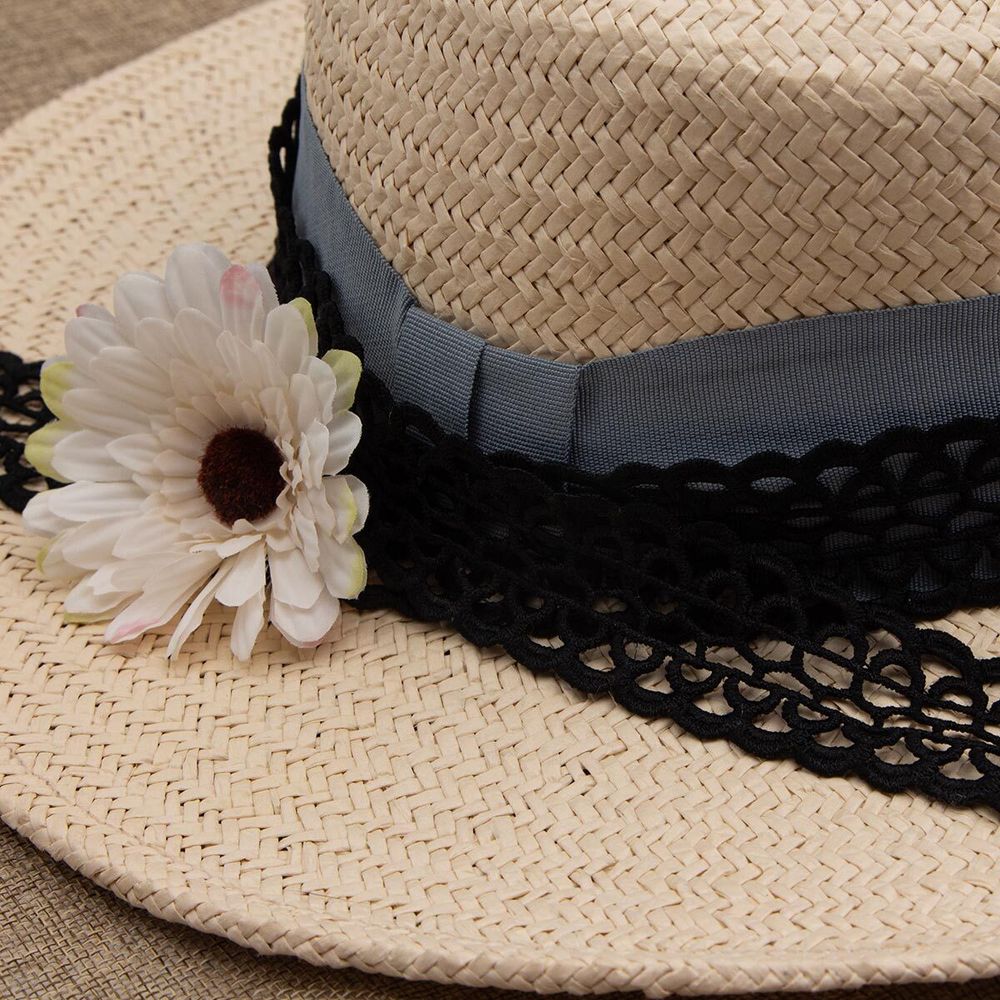 Кружево гипюр (плетёное) 33 мм, 3,4 м, ±4 см, черный