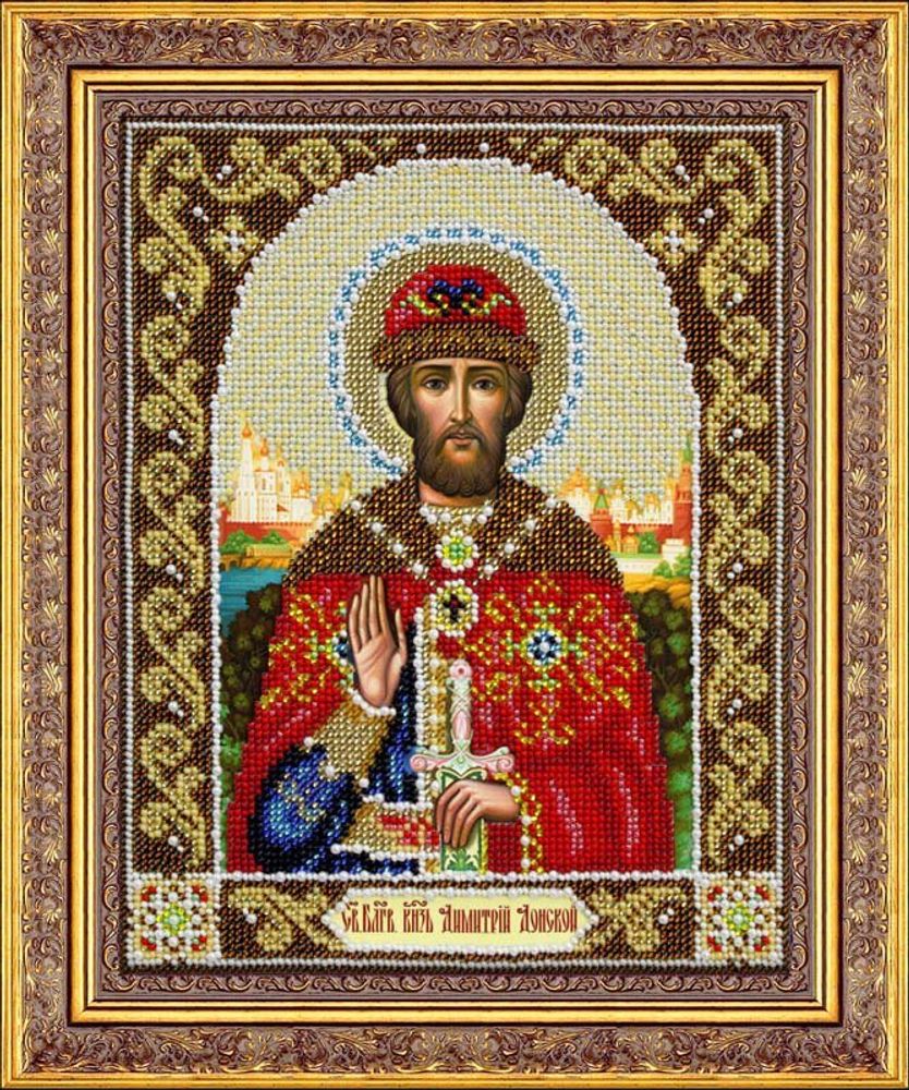 Набор для вышивания бисером Паутинка, Святой благоверный князь Дмитрий Донской 20х25 см