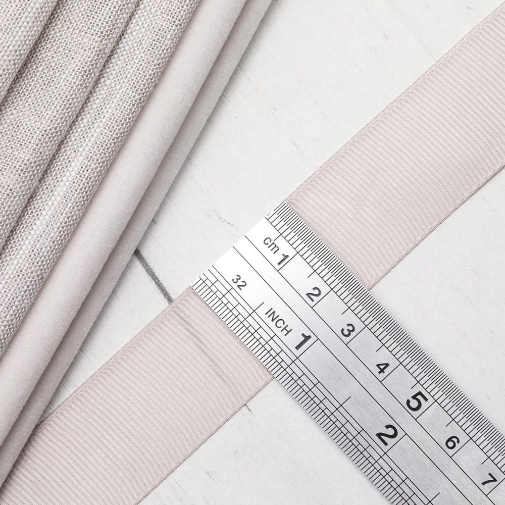 Лента репсовая (в рубчик) 25.0 мм, 111 дымчато-серый, уп.18,28 м