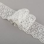 Кружево на сетке 65 мм, / 19.5±0.2 метра, Турция, молочный, Blitz BLKM-6501