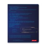 Тетрадь ученическая общая, тиснение фольгой, A5+ 96 л. на скобе, белизна 100%, 5 шт, клетка, 000347 Техно, Светоч 96ТСК5_6_3_1