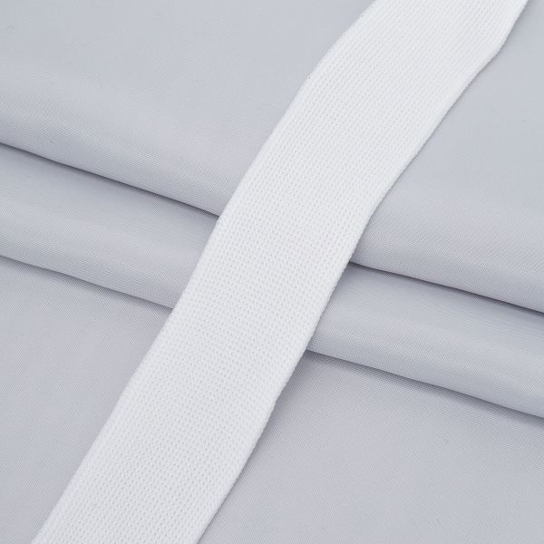 Тесьма отделочная трикотажная 30 мм / 70 метров, белый, 3AR3594