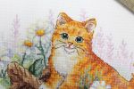 Набор для вышивания нитками МП Студия, Рыжий садовод, 15х13 см