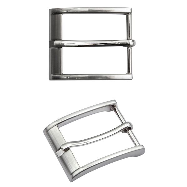 Пряжка ременная металл 35 мм, T.Silver, 3 шт