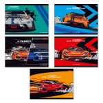 Альбом для рисования 100 г/м², A4 29х20.5 см, 12 л. на скобе, 10 шт, 000688 Гонки, Светоч 12АЛСК4_1_3_9