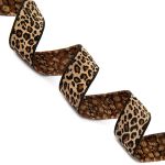 Лента (тесьма) жаккардовая 25.0 мм / 10±0.5 метров, коричневый, Gamma TRJ-96