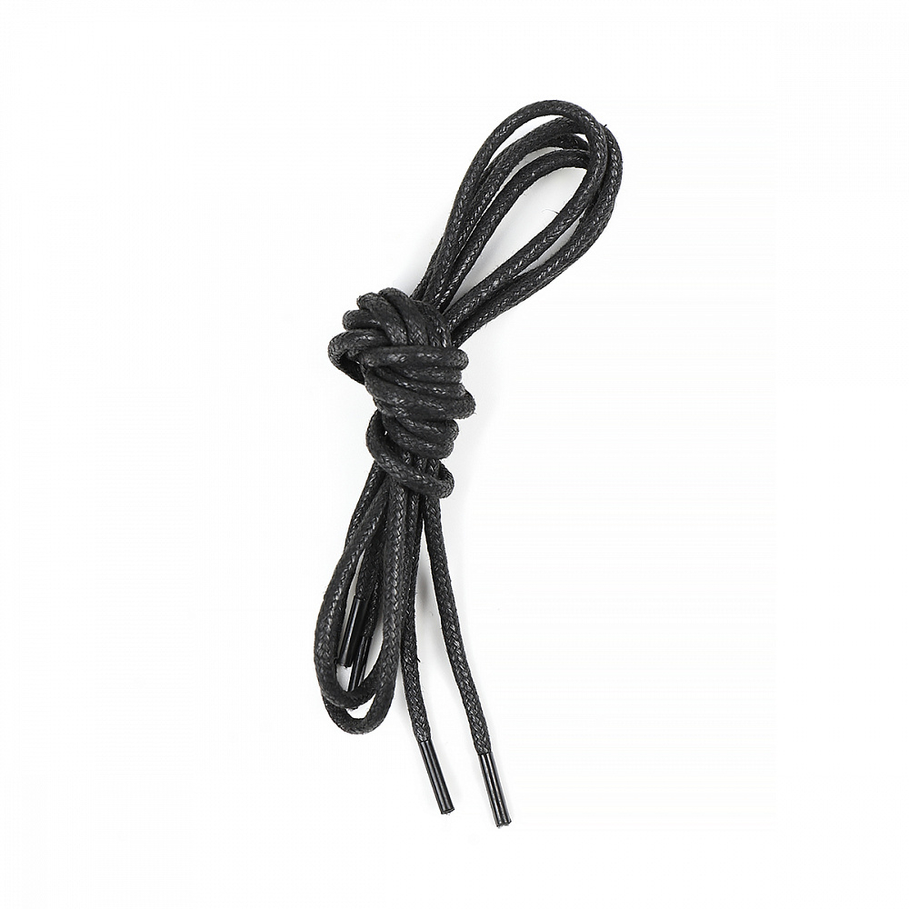 Шнурки круглые 3 мм 1044 вощеные длина 90 см черный (50 компл)