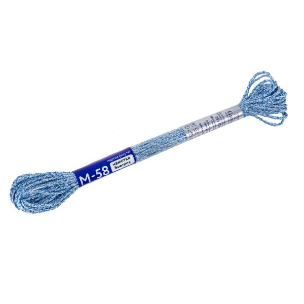 Мулине Gamma металлик NM 12 мотков по 6 метров, M-58 белый/фиолетовый, Gamma MOULINE