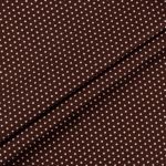 Ткань для пэчворка Peppy Бабушкин сундучок, рулон 112 см / 5 метров, БС-11 кр.горох коричневый, Peppy