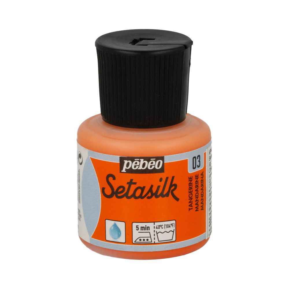 Краска по шелку Setasilk 45 мл, 181-003 мандарин, Pebeo