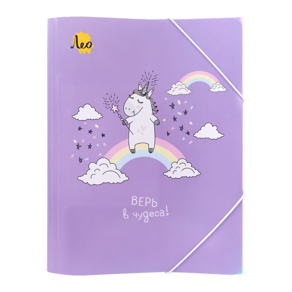 Папка на резинке A4 LRF-06 450 мкм 35 мм, песок, 5 шт, 01-Лама, Лео LRF-06