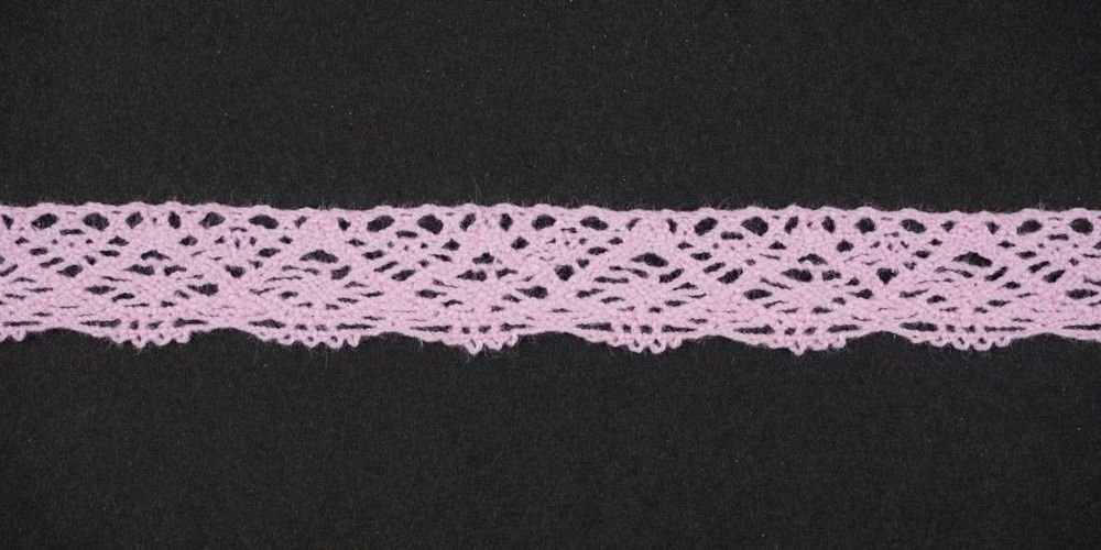 Кружево вязаное (тесьма) 16 мм цв.св.розовый, Alfa, 25 метров, AF-118-020 Кружево вязаное (тесьма) 16 мм цв.св.розовый, Alfa, 25 метров, AF-118-020