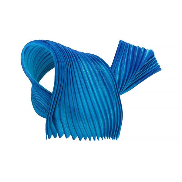 Лента декоративная 120.0 мм / 20 см, 52 сине-голубой, Floranta Shibori