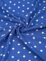 Штапель в горошек 90 г/м², 145 см / 25 метров, TBY.Vidt.03 цв.голубой